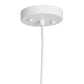 All The Rages Lalia Home 11" White Farmhouse Coastal Woven Paper Shade Pendant Light