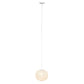 All The Rages Lalia Home 11" White Farmhouse Coastal Woven Paper Shade Pendant Light