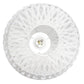 All The Rages Lalia Home 11" White Farmhouse Coastal Woven Paper Shade Pendant Light