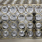 All The Rages Lalia Home 12" Antique Brass 2-Light Classix Glam Square Crystal & Metal Flush Mount Ceiling Light