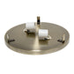 All The Rages Lalia Home 12" Antique Brass Classix Glam 2-Light Round Crystal & Metal Flush Mount Ceiling Light