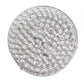 All The Rages Lalia Home 12" Chrome Classix Glam 2-Light Round Crystal & Metal Flush Mount Ceiling Light