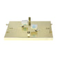 All The Rages Lalia Home 12" Gold 2-Light Classix Glam Square Crystal & Metal Flush Mount Ceiling Light