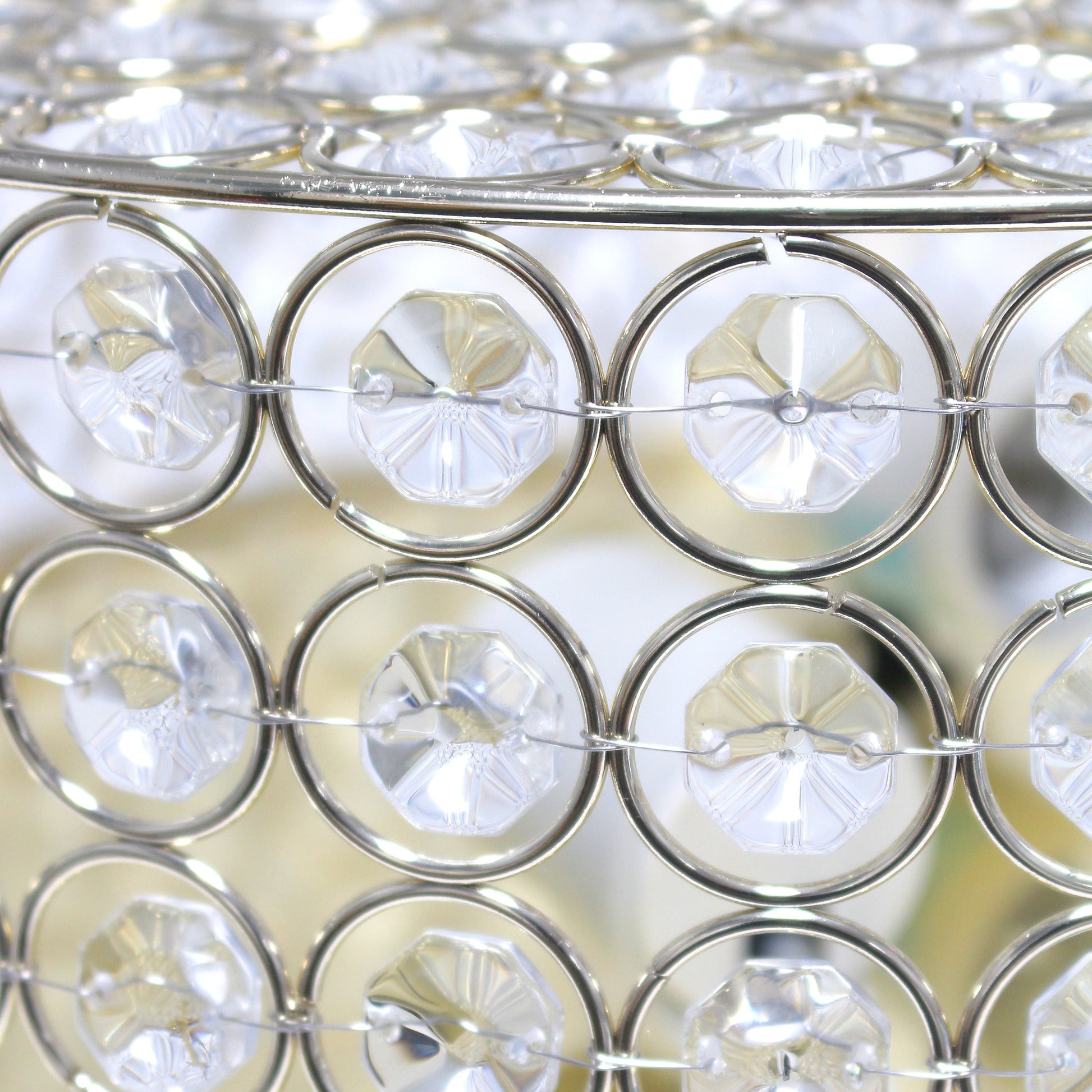 All The Rages Lalia Home 12" Gold Classix Glam 2-Light Round Crystal & Metal Flush Mount Ceiling Light