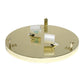 All The Rages Lalia Home 12" Gold Classix Glam 2-Light Round Crystal & Metal Flush Mount Ceiling Light