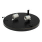 All The Rages Lalia Home 12" Restoration Bronze Classix Glam 2-Light Round Crystal & Metal Flush Mount Ceiling Light