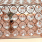 All The Rages Lalia Home 12" Rose Gold 2-Light Classix Glam Square Crystal & Metal Flush Mount Ceiling Light
