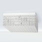 All The Rages Lalia Home 12" White 2-Light Classix Glam Square Crystal & Metal Flush Mount Ceiling Light