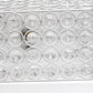 All The Rages Lalia Home 12" White 2-Light Classix Glam Square Crystal & Metal Flush Mount Ceiling Light