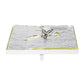 All The Rages Lalia Home 12" White 2-Light Classix Glam Square Crystal & Metal Flush Mount Ceiling Light