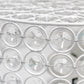 All The Rages Lalia Home 12" White Classix Glam 2-Light Round Crystal & Metal Flush Mount Ceiling Light