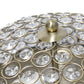 All The Rages Lalia Home 13" Antique Brass Classix Crystal Glam 2-Light Decorative Dome Shaped Metal Flush Mount