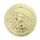 All The Rages Lalia Home 13" Gold Classix Crystal Glam 2-Light Decorative Dome Shaped Metal Flush Mount