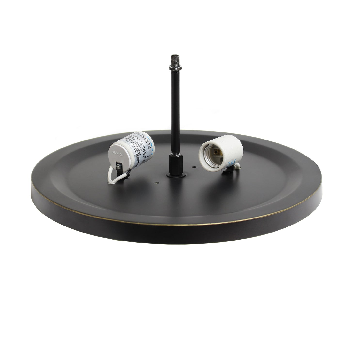 All The Rages Lalia Home 13" Restoration Bronze Classix Crystal Glam 2-Light Decorative Dome Shaped Metal Flush Mount