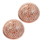 All The Rages Lalia Home 13" Rose Gold 2-Pack Classix Crystal Glam 2-Light Decorative Dome Shaped Metal Flush Mount