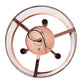 All The Rages Lalia Home 13" Rose Gold 3-Light Industrial Farmhouse Glass & Metallic Accented Semi-Flushmount