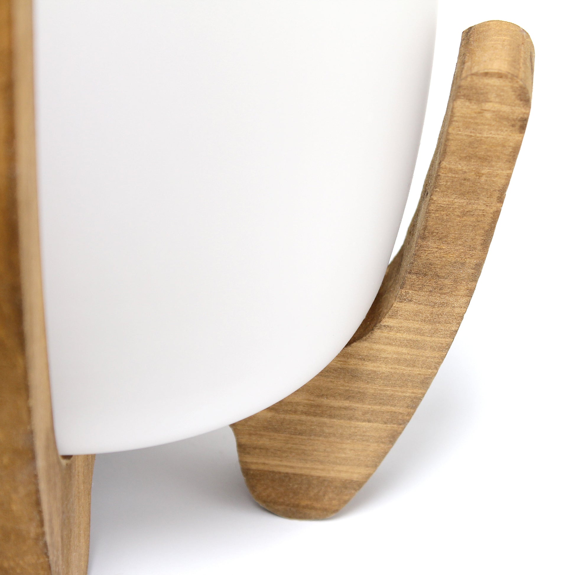 All The Rages Lalia Home 15" Organix Natural Wood Table Lamp With Frosted Glass Shade