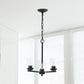 All The Rages Lalia Home 15" Restoration Bronze 3-Light Classic Contemporary Clear Glass & Metal Pendant Light