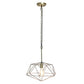 All The Rages Lalia Home 16" Antique Brass Modern Metal Wire Paragon Hanging Pendant Light
