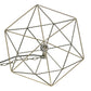All The Rages Lalia Home 16" Antique Brass Modern Metal Wire Paragon Hanging Pendant Light
