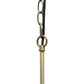 All The Rages Lalia Home 16" Antique Brass Modern Metal Wire Paragon Hanging Pendant Light