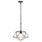 All The Rages Lalia Home 16" Black Modern Metal Wire Paragon Hanging Pendant Light