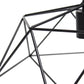 All The Rages Lalia Home 16" Black Modern Metal Wire Paragon Hanging Pendant Light