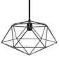 All The Rages Lalia Home 16" Black Modern Metal Wire Paragon Hanging Pendant Light