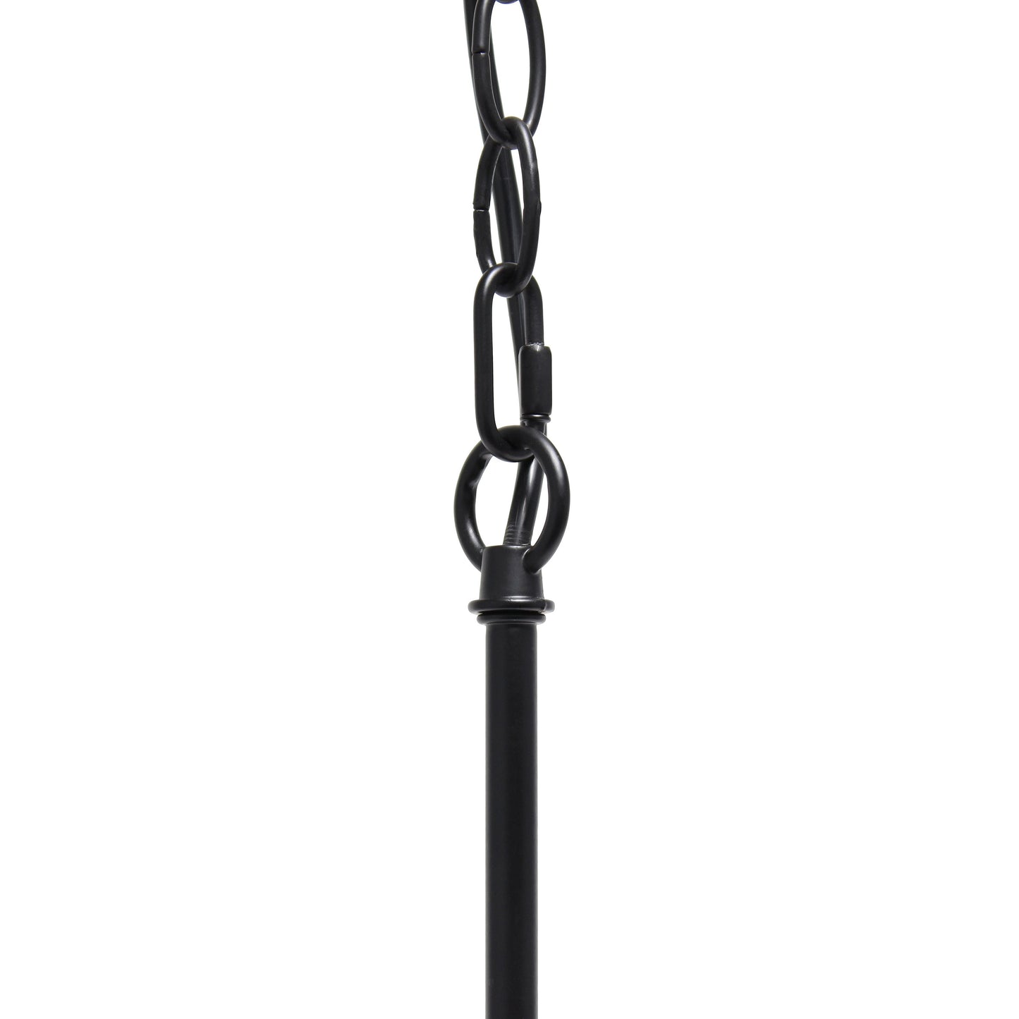 All The Rages Lalia Home 16" Black Modern Metal Wire Paragon Hanging Pendant Light