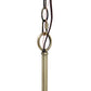 All The Rages Lalia Home 18" Antique Brass 3-Light Adjustable Industrial Globe Metal & Clear Glass Pendant Light
