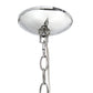 All The Rages Lalia Home 18" Chrome 3-Light Adjustable Industrial Globe Metal & Clear Glass Pendant Light