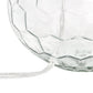 All The Rages Lalia Home 18" Clear Engraved Honeycomb Glass Table Lamp With White Fabric Shade