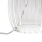 All The Rages Lalia Home 18" Clear Fluted Glass Table Lamp With Gray Fabric Shade
