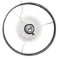 All The Rages Lalia Home 18" Clear Fluted Glass Table Lamp With Gray Fabric Shade