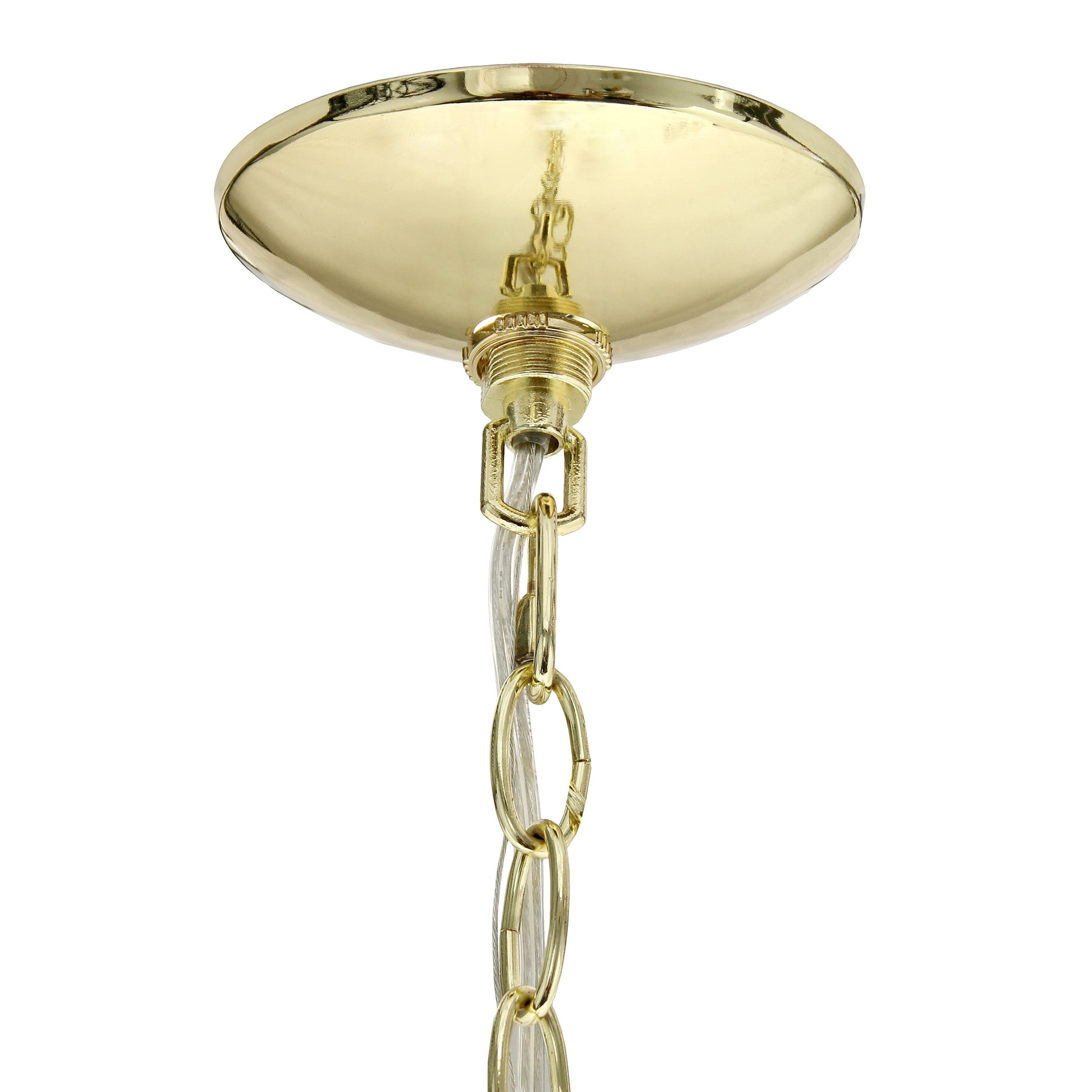All The Rages Lalia Home 18" Gold 3-Light Adjustable Industrial Globe Metal & Clear Glass Pendant Light