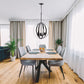 All The Rages Lalia Home 18" Restoration Bronze 3-Light Adjustable Industrial Globe Metal & Clear Glass Pendant Light