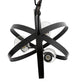 All The Rages Lalia Home 18" Restoration Bronze 3-Light Adjustable Industrial Globe Metal & Clear Glass Pendant Light