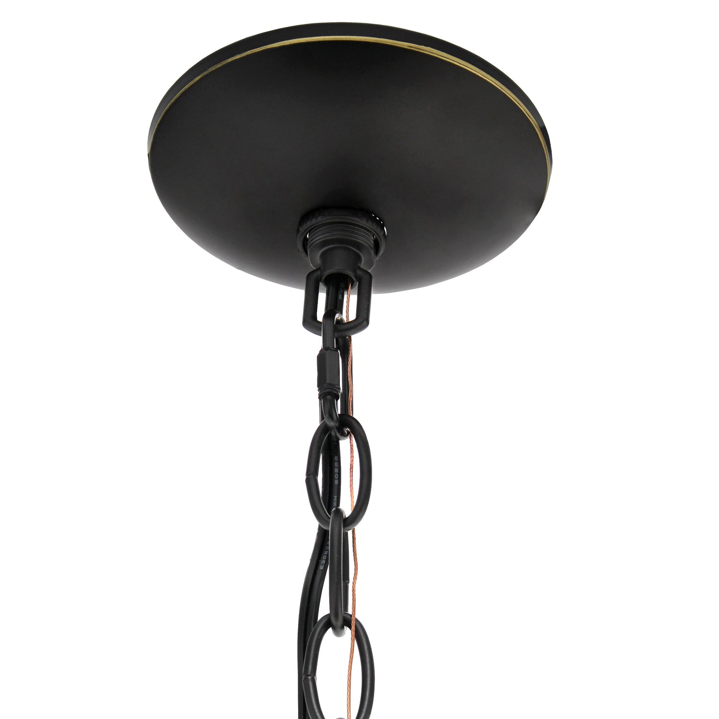 All The Rages Lalia Home 18" Restoration Bronze 3-Light Adjustable Industrial Globe Metal & Clear Glass Pendant Light