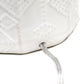 All The Rages Lalia Home 19" Off White Ceramic Eyelet Pattern Floral Textured Table Lamp With White Fabric Shade