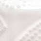 All The Rages Lalia Home 19" Off White Ceramic Eyelet Pattern Floral Textured Table Lamp With White Fabric Shade