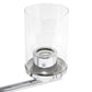 All The Rages Lalia Home 21" Chrome 5-Light Classic Contemporary Clear Glass & Metal Pendant Light