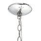 All The Rages Lalia Home 21" Chrome 5-Light Classic Contemporary Clear Glass & Metal Pendant Light