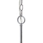 All The Rages Lalia Home 21" Chrome 5-Light Classic Contemporary Clear Glass & Metal Pendant Light