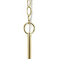 All The Rages Lalia Home 21" Gold 5-Light Classic Contemporary Clear Glass & Metal Pendant Light