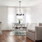 All The Rages Lalia Home 21" Restoration Bronze 5-Light Classic Contemporary Clear Glass & Metal Pendant Light