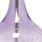 All The Rages Lalia Home 23" Purple Rippled Colored Glass Table Lamp With White Fabric Shade