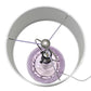 All The Rages Lalia Home 23" Purple Rippled Colored Glass Table Lamp With White Fabric Shade
