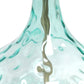 All The Rages Lalia Home 24" Blue Classix Contemporary Dimpled Colored Glass Table Lamp With White Linen Shade