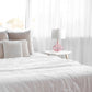 All The Rages Lalia Home 24" Pink Classix Contemporary Wavy Colored Glass Table Lamp With White Linen Shade