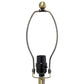 All The Rages Lalia Home 25" Gray Classic Fluted Ceramic & Metal Table Lamp With White Fabric Shade